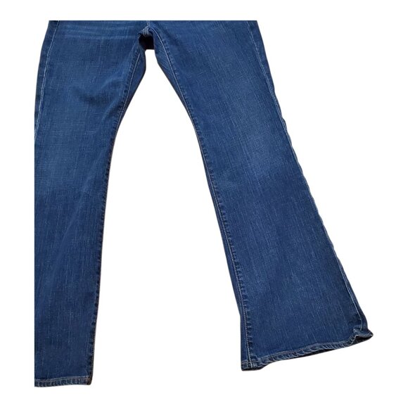 GAP 1969 SZ 8 Ankle Bootcut Low-rise Distressed 5-Pocket Blue Jeans - Picture 6 of 10